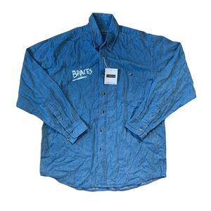 New Blue Amber Button Up Size Medium